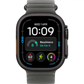 Smart hodinky - Apple Watch Ultra 4 GPS + Cellular 49mm Black Titanium Case with Translucent Black Ocean Band - 2