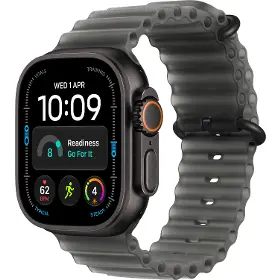Smart hodinky - Apple Watch Ultra 4 GPS + Cellular 49mm Black Titanium Case with Translucent Black Ocean Band - 1