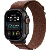 Apple Watch Ultra 4 GPS + Cellular 49mm Black Titanium Case with Burgundy Alpine Loop - M