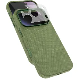 Kryt na mobil - Epico SolidWoven Pro Mag+ iPhone 17 Pro/18 Pro Green - 1