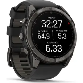 Smart hodinky - Garmin fēnix 8 Pro 51mm AMOLED Sapphire Carbon grey DLC Titanium Black/Pebble Grey - 4