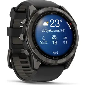 Smart hodinky - Garmin fēnix 8 Pro 51mm AMOLED Sapphire Carbon grey DLC Titanium Black/Pebble Grey - 5