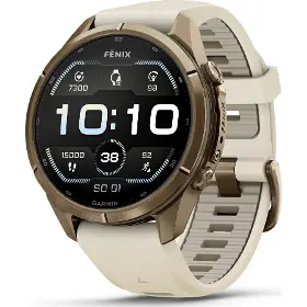 Smart hodinky - Garmin fēnix 9 Pro 43mm Autumn Gold Titanium Cream/French Gray - 1
