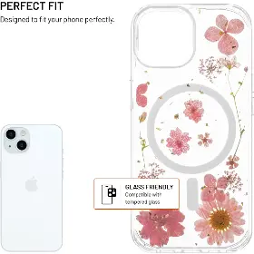 Kryt na mobil - Fixed MagBloom iPhone 15 Pink - 2