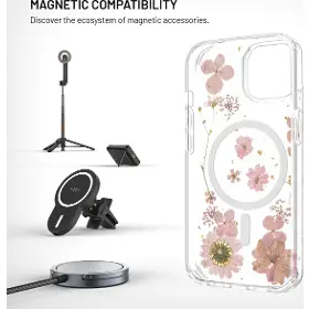 Kryt na mobil - Fixed MagBloom iPhone 15 Pink - 3