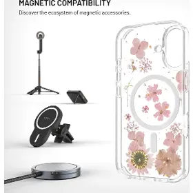 Kryt na mobil - Fixed MagBloom iPhone 16 Pink - 3