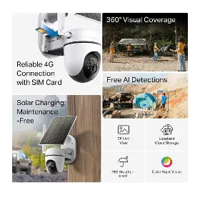 IP kamera - Tp-Link Tapo C615G KIT Solar-powered 4G Security camera - 2