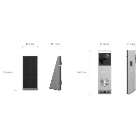 Smart domovní zvonek - Ezviz Zvonek se dvěma kamerami EP3x Pro + CH1 Doorbell Kit - 3