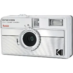 Analogový fotoaparát - Kodak EKTAR H35N Camera Striped Silver - 2