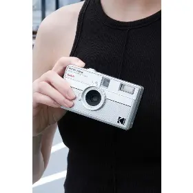 Analogový fotoaparát - Kodak EKTAR H35N Camera Striped Silver - 8