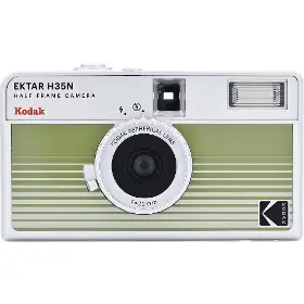 Analogový fotoaparát - Kodak EKTAR H35N Camera Striped Green - 1