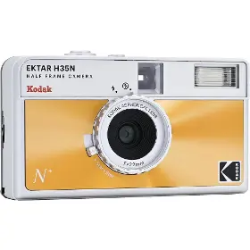 Analogový fotoaparát - Kodak EKTAR H35N Camera Glazed Orange - 3