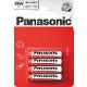 Panasonic R03 4BP AAA Red