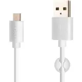 Fixed USB-A/USB-C, 3A, 1m White