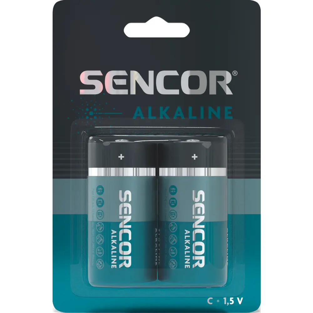 Sencor SBA LR14 2BP C Alk Baterie – fotografie 1
