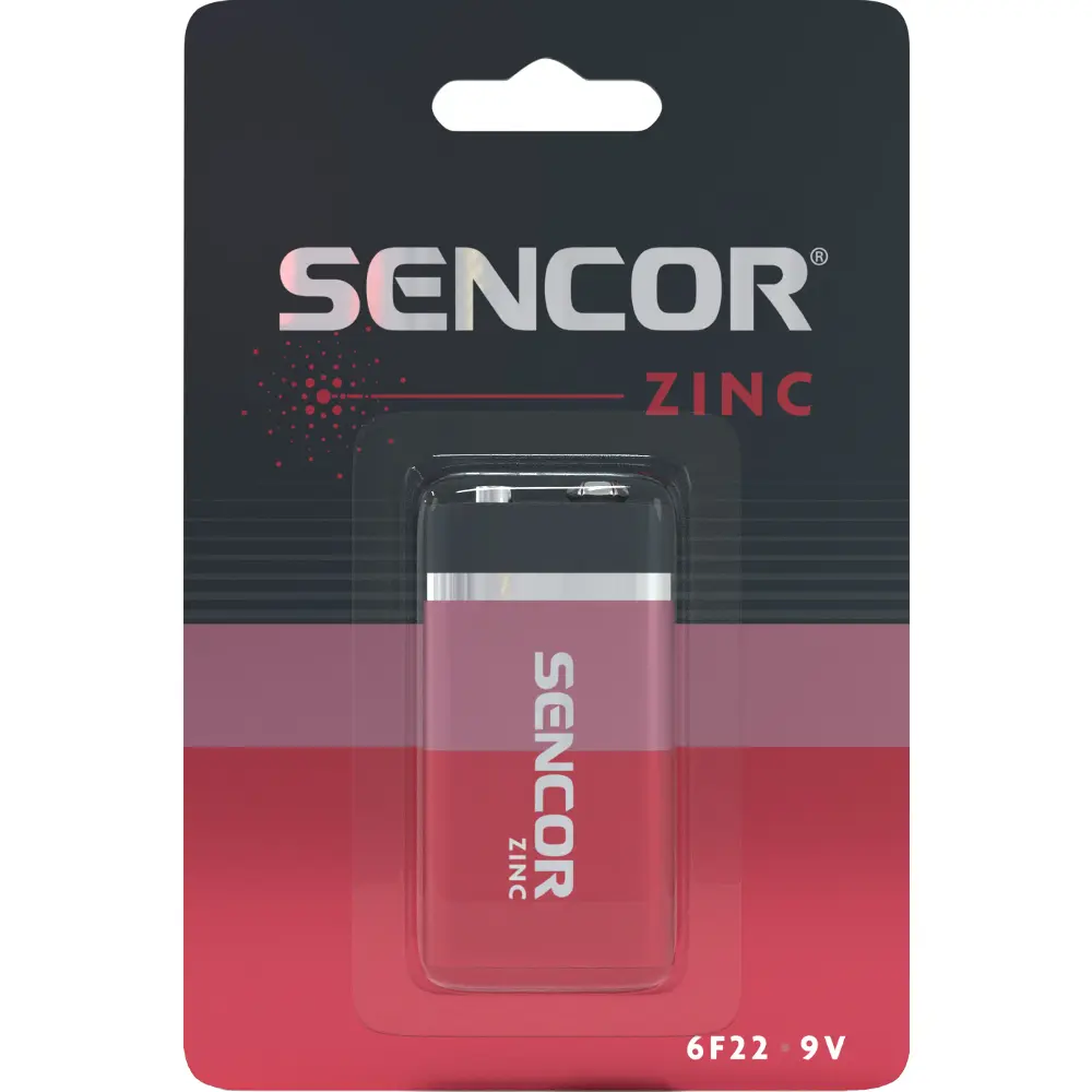 Sencor SBA 6F22 1BP 9V Zn Baterie – fotografie 1