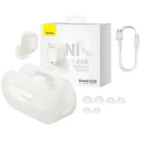 True Wireless sluchátka - Baseus Bowie EZ10 White - 1