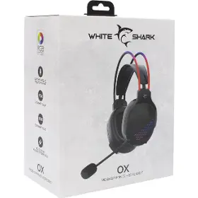 Drátová sluchátka - WHITE SHARK Ox White - 6