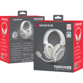 Drátová sluchátka - Genesis Toron 301 White - 8