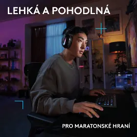 Bezdrátová sluchátka - Logitech G522 Black - 16