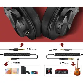 Slúchadlá bezdrôtové - OneOdio Fusion A70 Red - 4