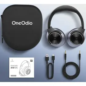 Slúchadlá bezdrôtové - OneOdio Focus A10 Black - 5