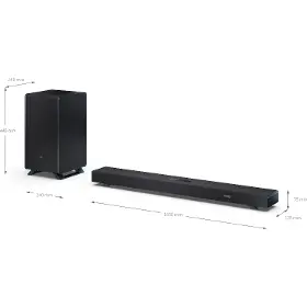Soundbar - Sharp HT-SBW53121BK - 12