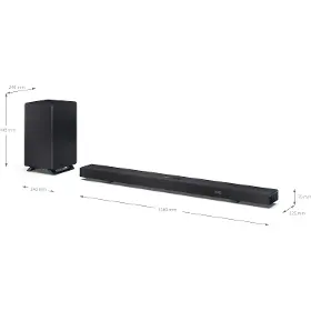 Soundbar - Sharp HT-SBW55121BK - 8