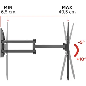 Držák TV - Meliconi 580471 FlatStyle FDRP 600 - 12