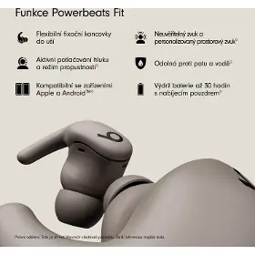 Bezdrátová sluchátka - Beats Powerbeats Fit - Gravel Grey - 7
