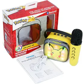 Bezdrátový reproduktor - OTL Technologies Pokémon Pikachu PopSing LED Karaoke Speaker with Mic - 10