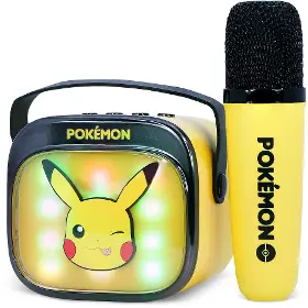 Bezdrátový reproduktor - OTL Technologies Pokémon Pikachu PopSing LED Karaoke Speaker with Mic - 4