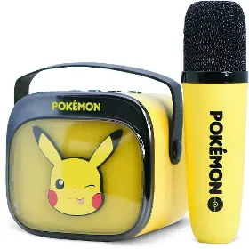 Bezdrátový reproduktor - OTL Technologies Pokémon Pikachu PopSing LED Karaoke Speaker with Mic - 5