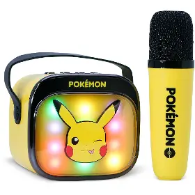 Bezdrátový reproduktor - OTL Technologies Pokémon Pikachu PopSing LED Karaoke Speaker with Mic - 6