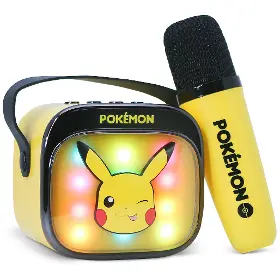 Bezdrátový reproduktor - OTL Technologies Pokémon Pikachu PopSing LED Karaoke Speaker with Mic - 7