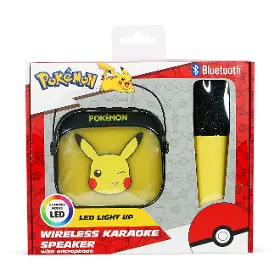 Bezdrátový reproduktor - OTL Technologies Pokémon Pikachu PopSing LED Karaoke Speaker with Mic - 11