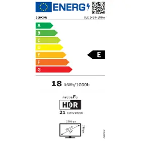 LED televízor - Sencor SLE 24S841MBW - 9