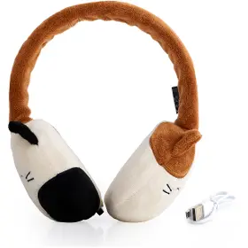 Bezdrátová sluchátka - Lazerbuilt Squishmallows Plush Bluetooth Headphones - Cam - 2