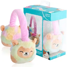 Bezdrátová sluchátka - Lazerbuilt Squishmallows Plush Bluetooth Headphones - Leonard - 8