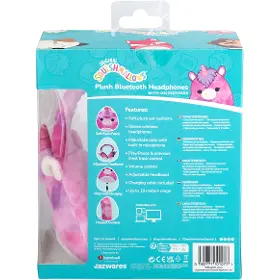 Bezdrátová sluchátka - Lazerbuilt Squishmallows Plush Bluetooth Headphones - Lola - 9