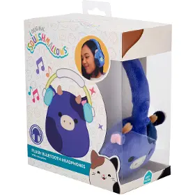 Bezdrátová sluchátka - Lazerbuilt Squishmallows Plush Bluetooth Headphones - Ingred - 7