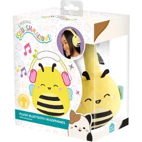 Bezdrátová sluchátka - Lazerbuilt Squishmallows Plush Bluetooth Headphones - Sunny - 7