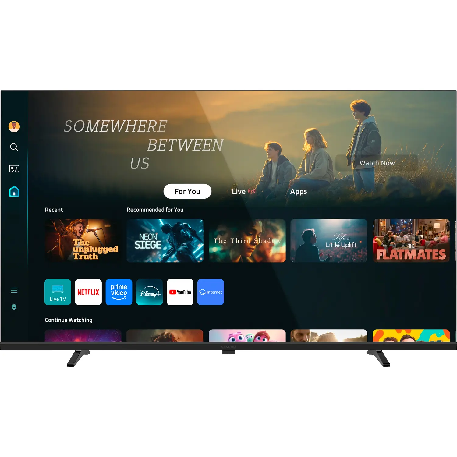 Sencor SLE 40TQF765B QLED televize – fotografie 1