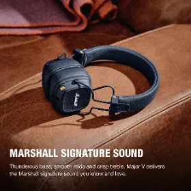 Slúchadlá bezdrôtové - Marshall Major V Midnight Blue - 10
