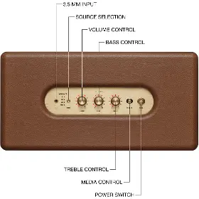 Bezdrôtový reproduktor - Marshall Woburn BT III Brown - 5