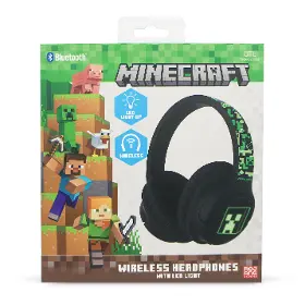 Bezdrátová sluchátka - OTL Technologies Minecraft LED Wireless Headphones - 5