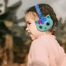 Slúchadlá bezdrôtové - Lazerbuilt Gabbys Dollhouse Plush Bluetooth headphones - Mercat - 7