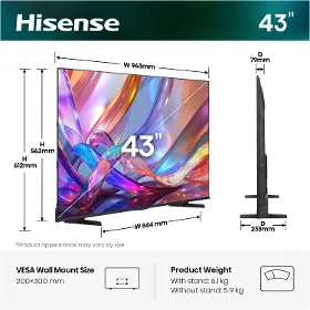 QLED televízor - Hisense 43E7S - 8