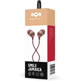 Slúchadlá - House of Marley Smile Jamaica Red - 4