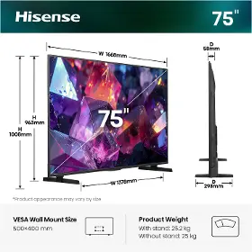 QLED televízor - Hisense 75E7S Pro - 3
